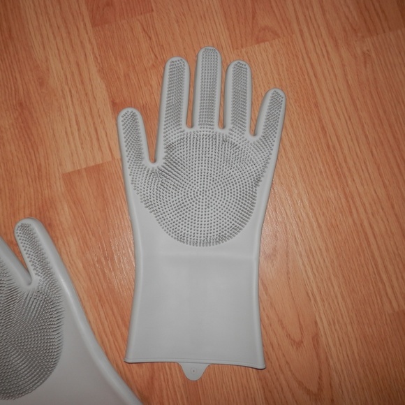 NEW Pair Waterproof Hand Wash Dish Scrub Gloves 💧 - Picture 5 of 6